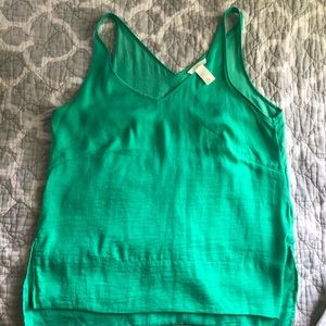 Green tank top, size 10